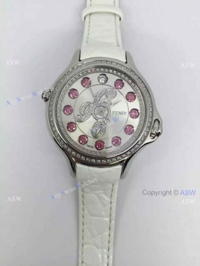 Knockoff Swiss Fendi Watch Diamond Bezel